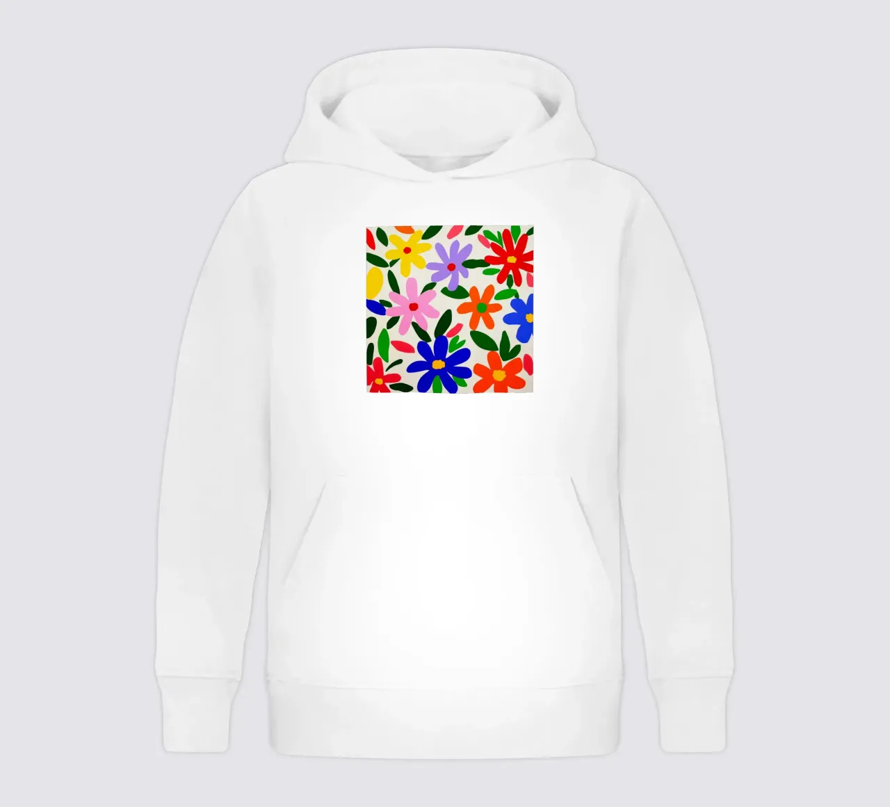 Modello di giardino con fiori colorati di Matisse felpa bambino con cappuccio da Modern Muse
