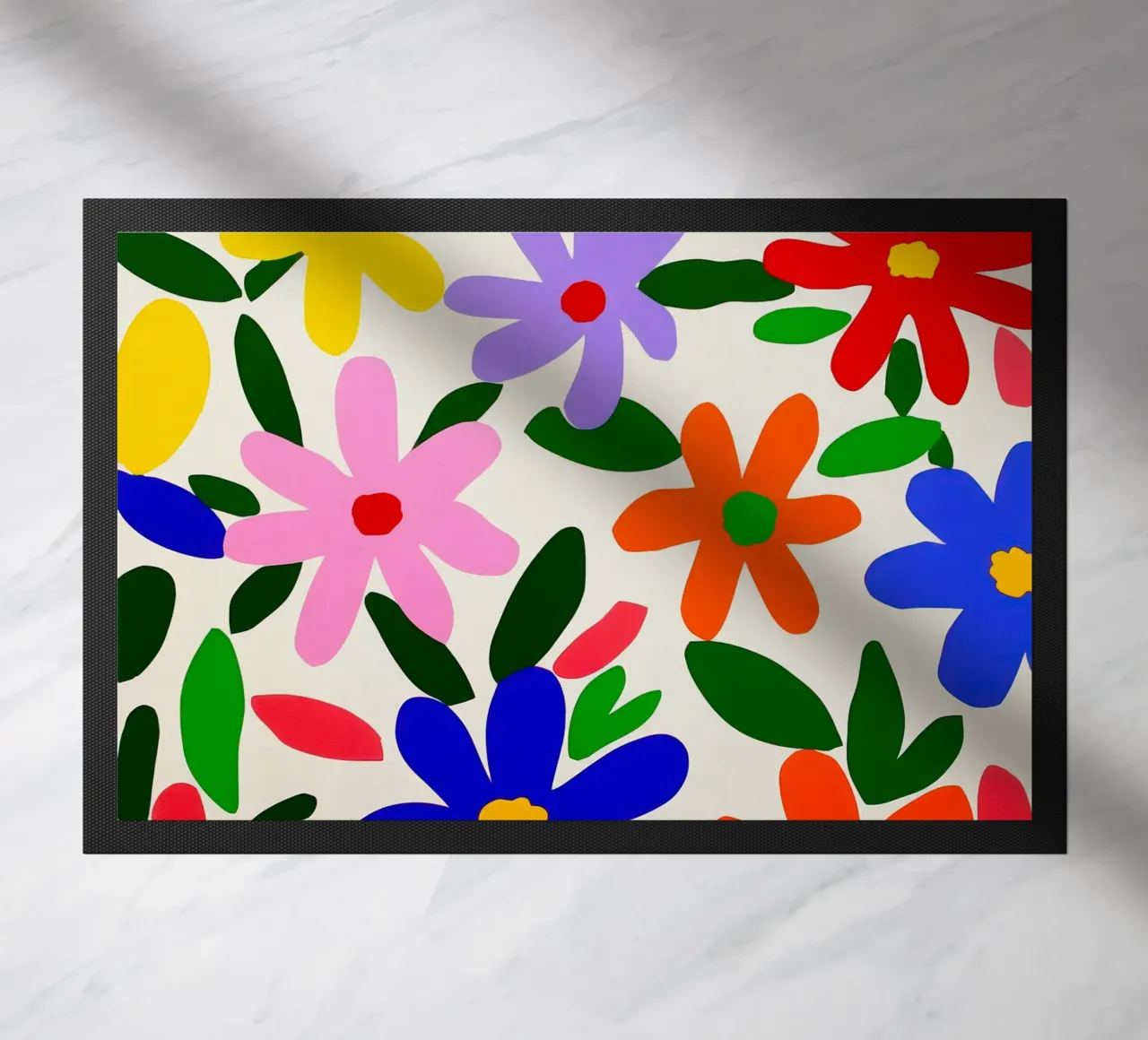Modello di giardino con fiori colorati di Matisse zerbino da Modern Muse