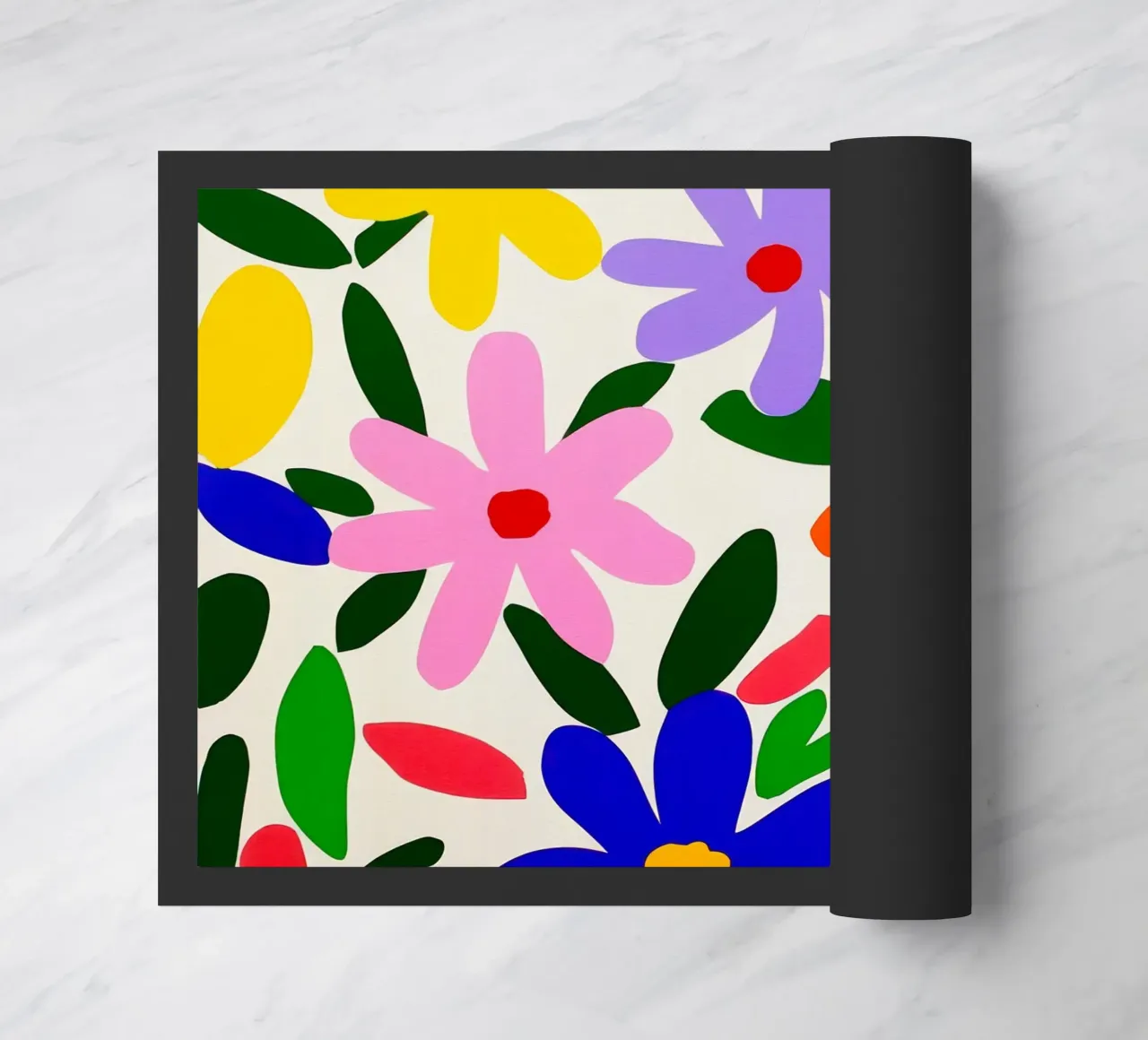 Modello di giardino con fiori colorati di Matisse zerbino da Modern Muse
