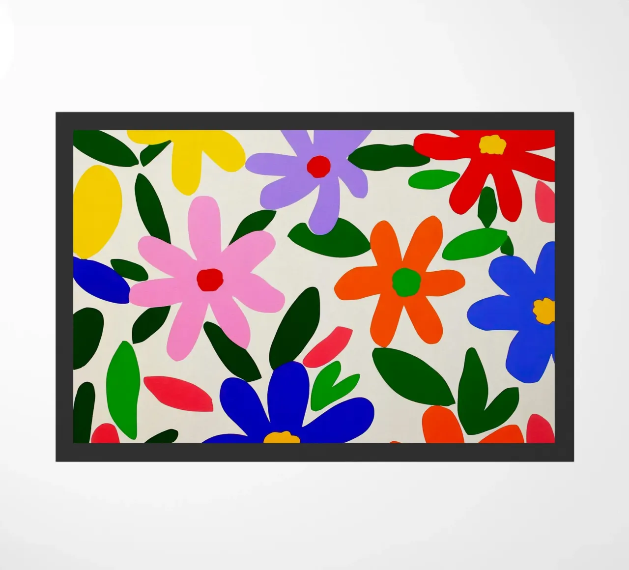 Modello di giardino con fiori colorati di Matisse zerbino da Modern Muse
