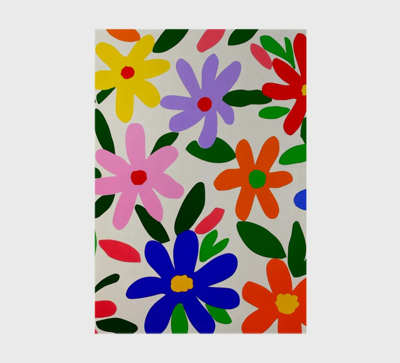 Modello di giardino con fiori colorati di Matisse diario da Modern Muse