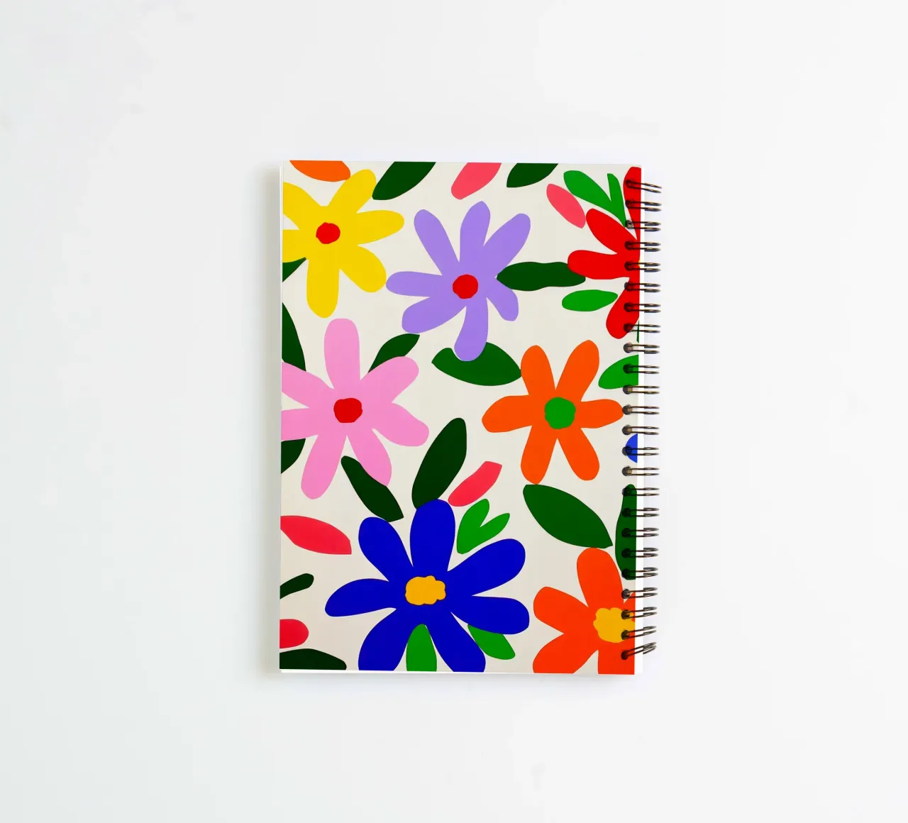 Colorful Matisse Flowers Garden Pattern spiral notebook by Modern Muse