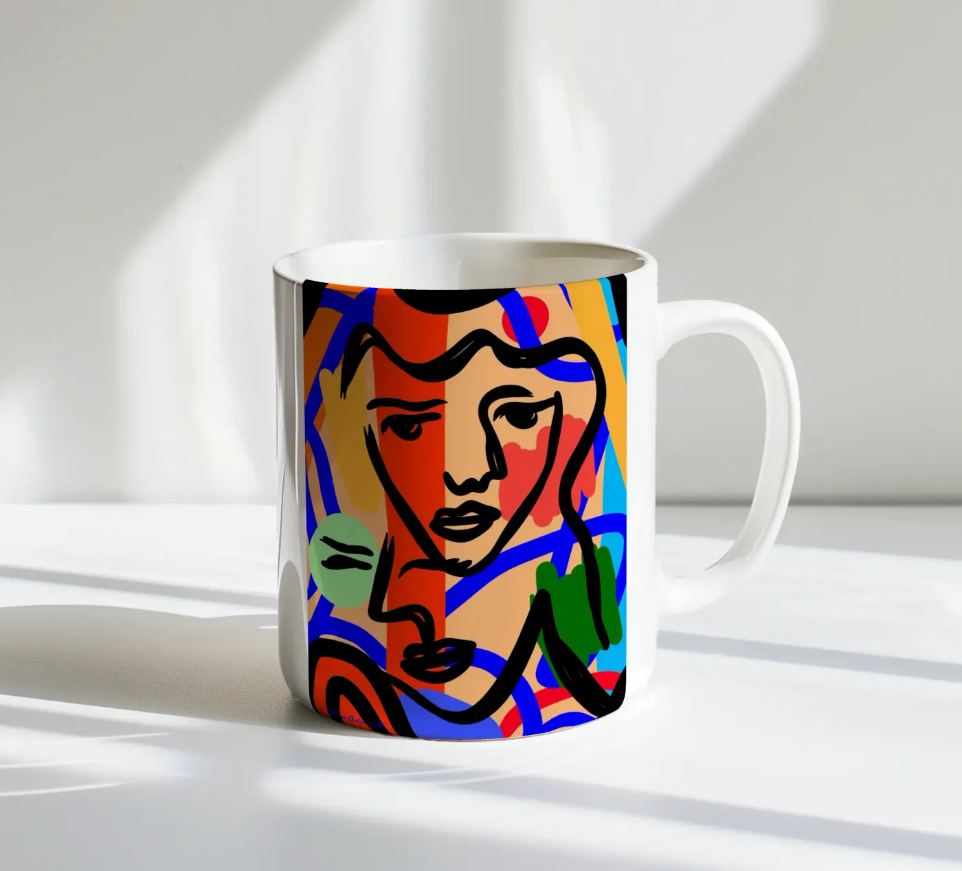 Harmony Flow ceramic mug by Mike Leymi