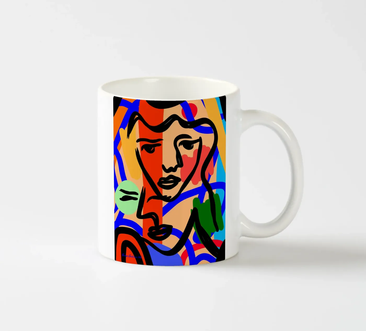 Harmony Flow ceramic mug by Mike Leymi