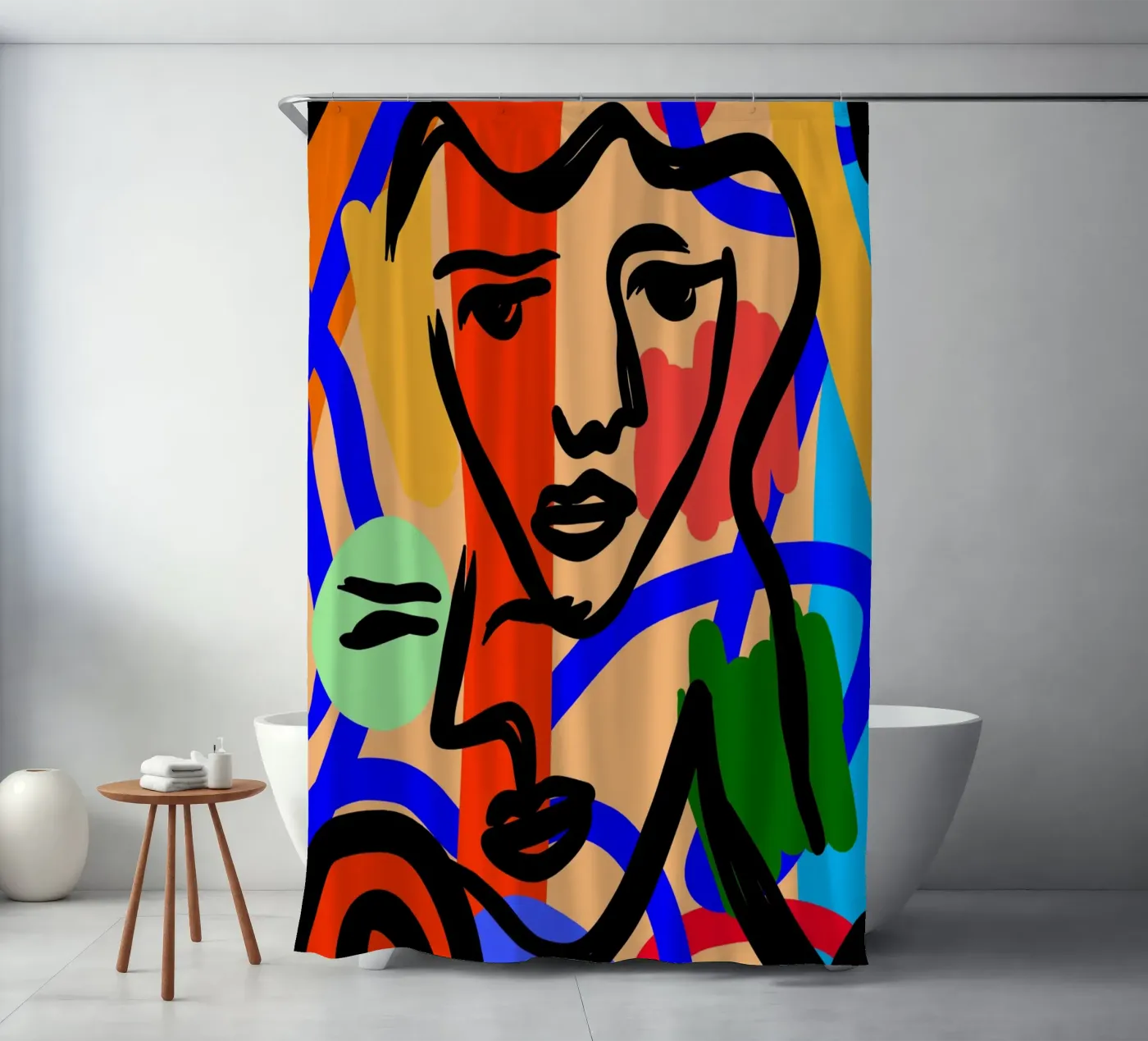 Harmony Flow Duschvorhang von Mike Leymi