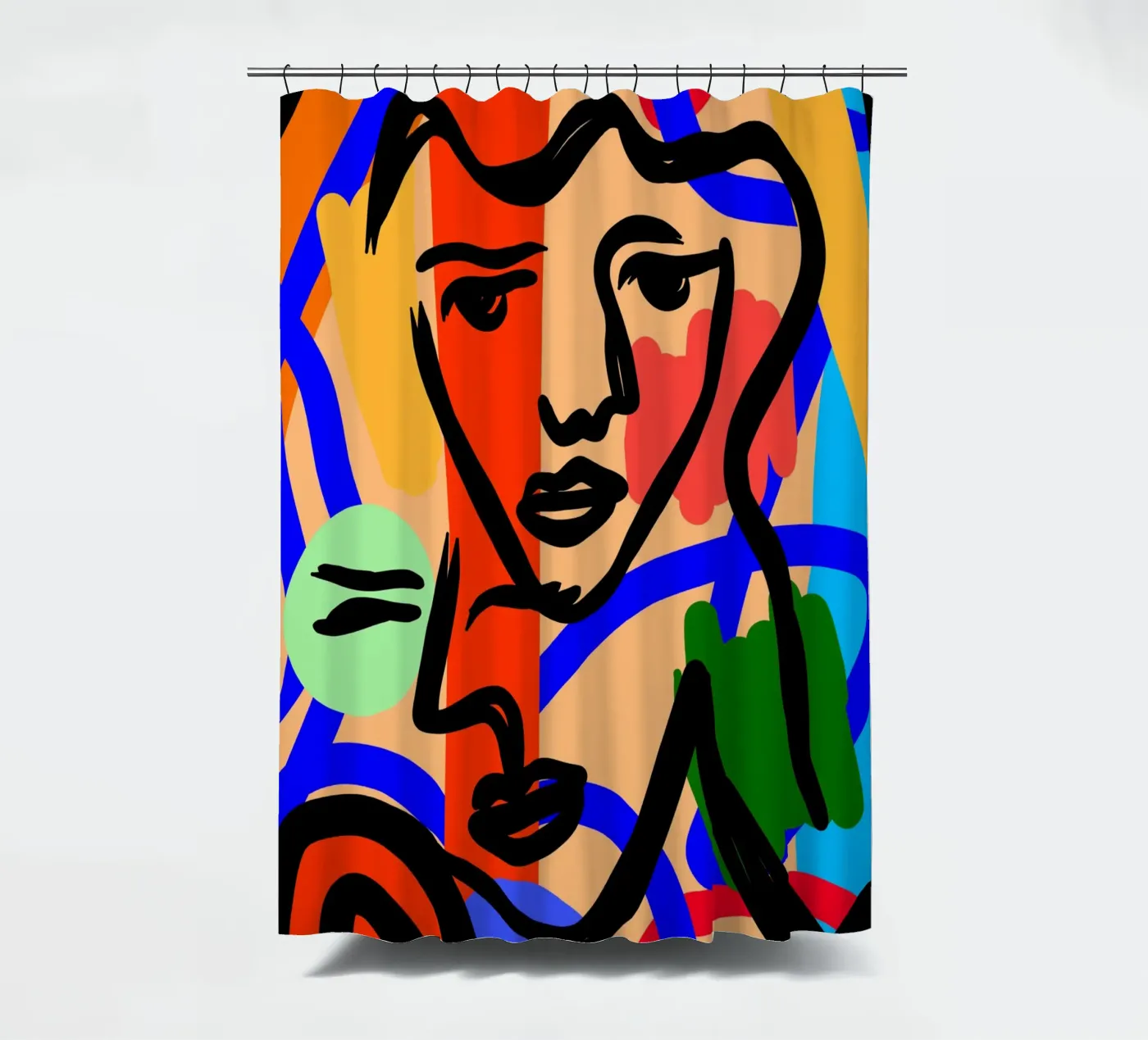 Harmony Flow Duschvorhang von Mike Leymi