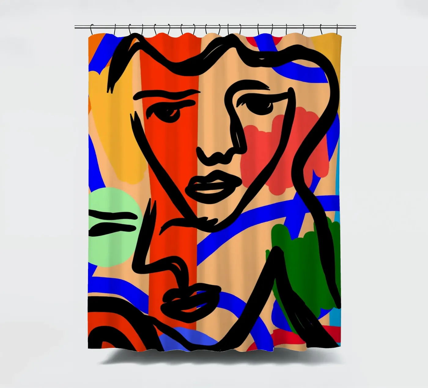 Harmony Flow Duschvorhang von Mike Leymi