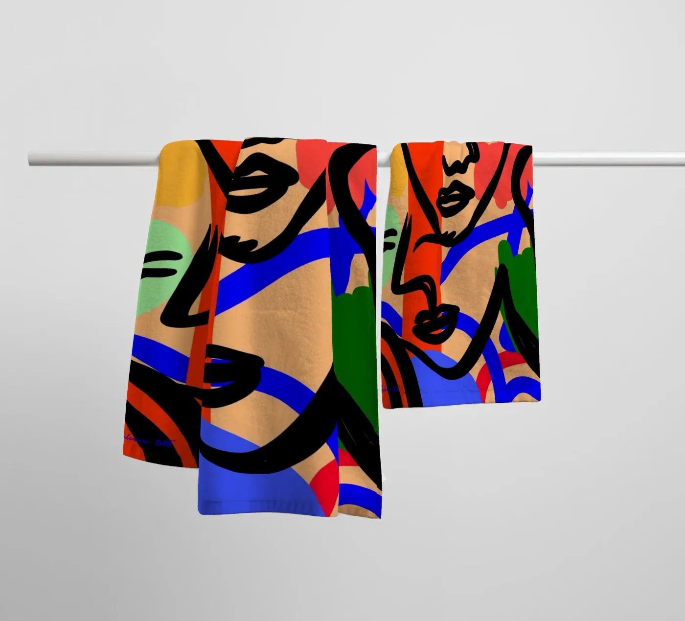 Harmony Flow badhanddoek van Mike Leymi