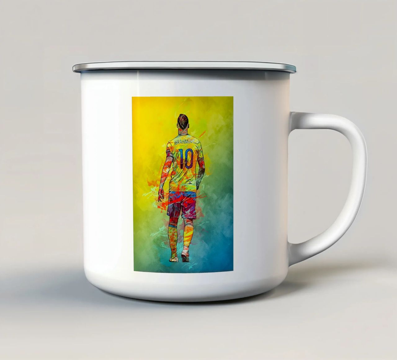 Zlatan tazza in smalto da tenten