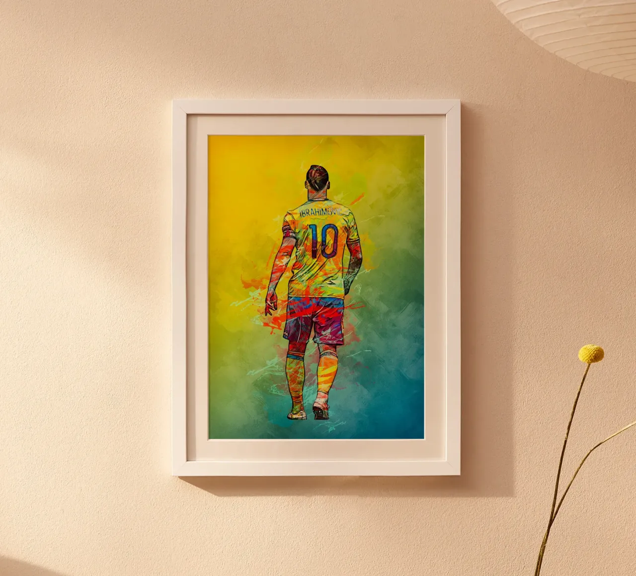 Zlatan poster con telaio in plastica da tenten