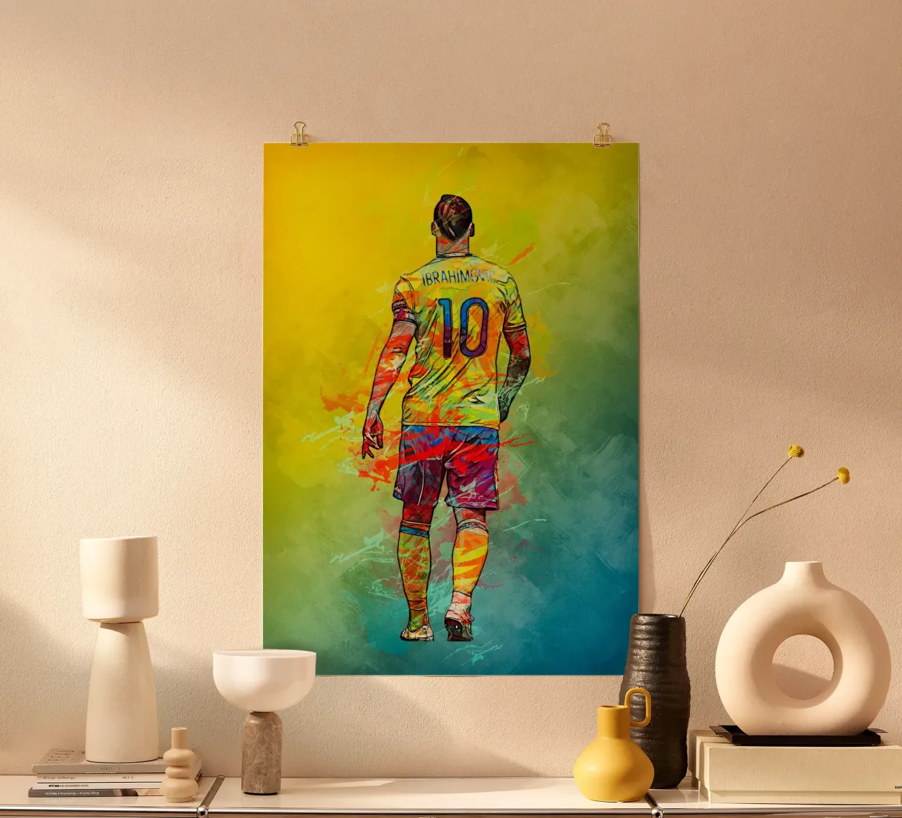 Zlatan poster con telaio in plastica da tenten