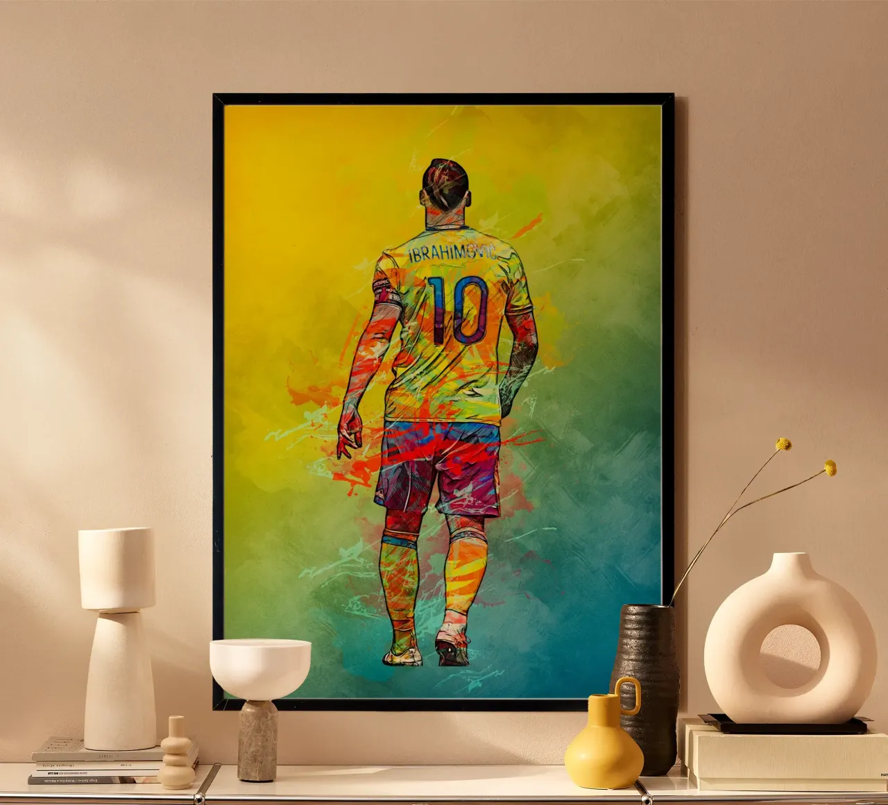 Zlatan poster con telaio in plastica da tenten