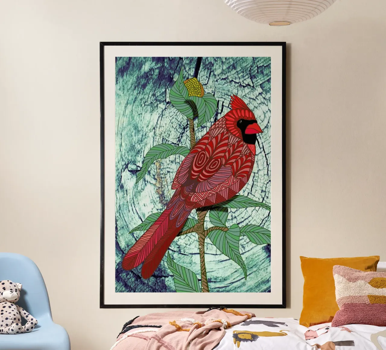 Virginia Cardinal hahnemühle by Angelika Parker