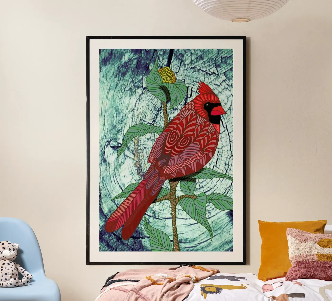Virginia Cardinal poster da Angelika Parker