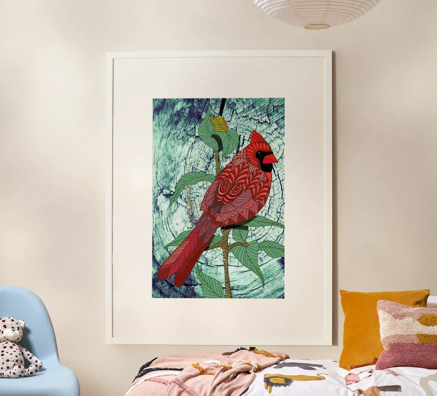 Virginia Cardinal poster da Angelika Parker