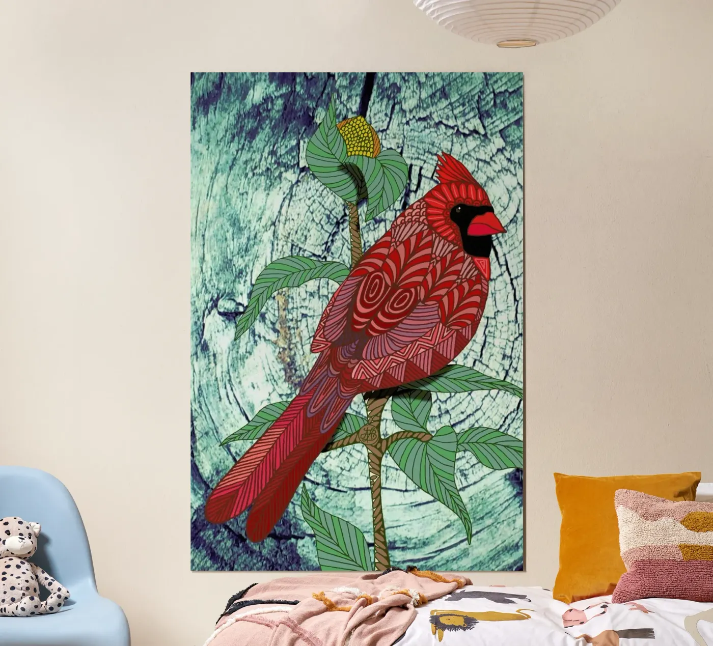 Virginia Cardinal poster da Angelika Parker