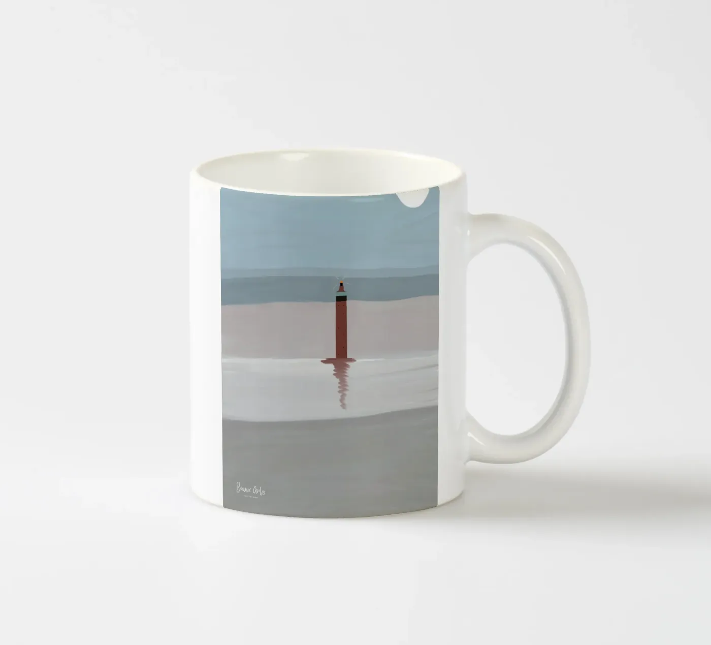 Modern Pulse ceramic mug by Mike Leymi