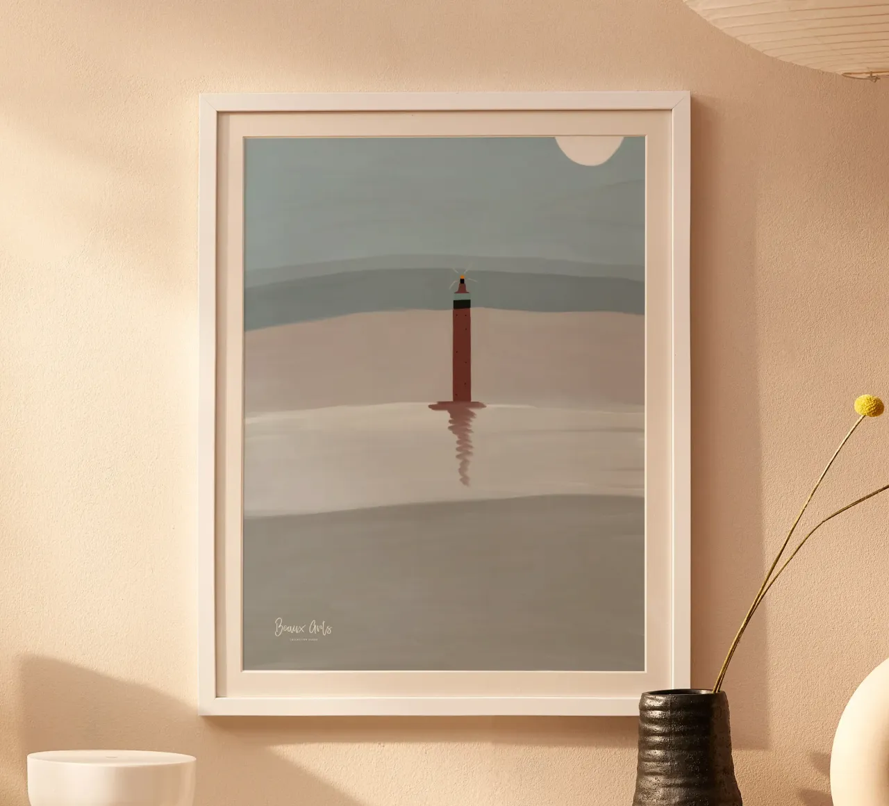 Modern Pulse poster con telaio in legno da Mike Leymi