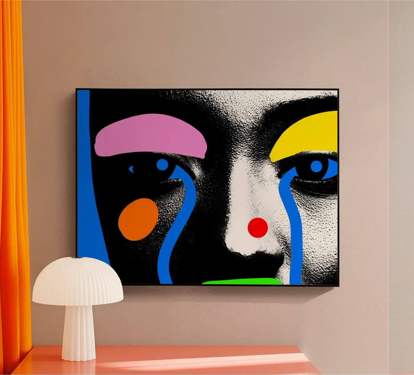 Afro Melody acryl van Mathudace Créas