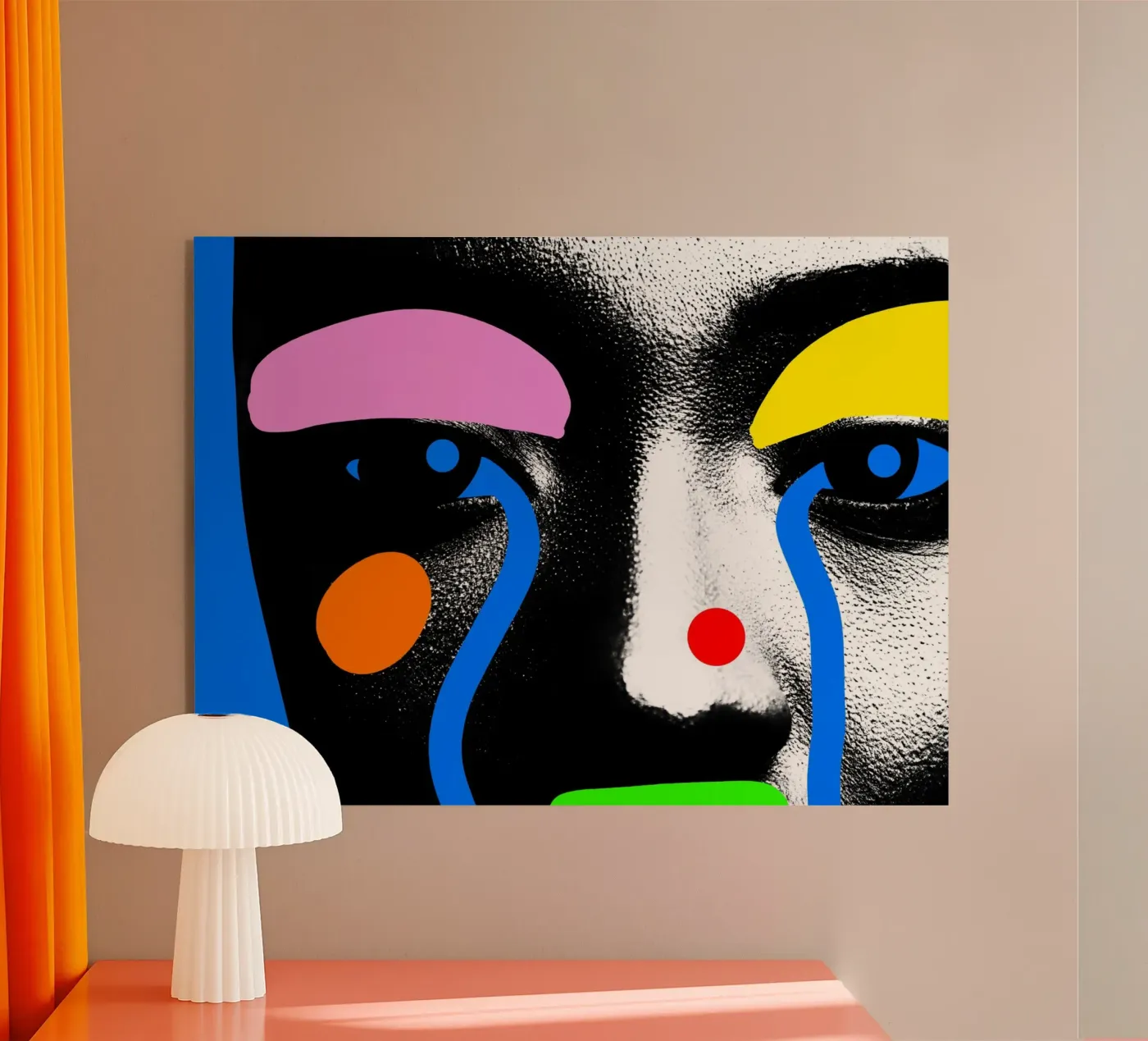 Afro Melody acryl van Mathudace Créas
