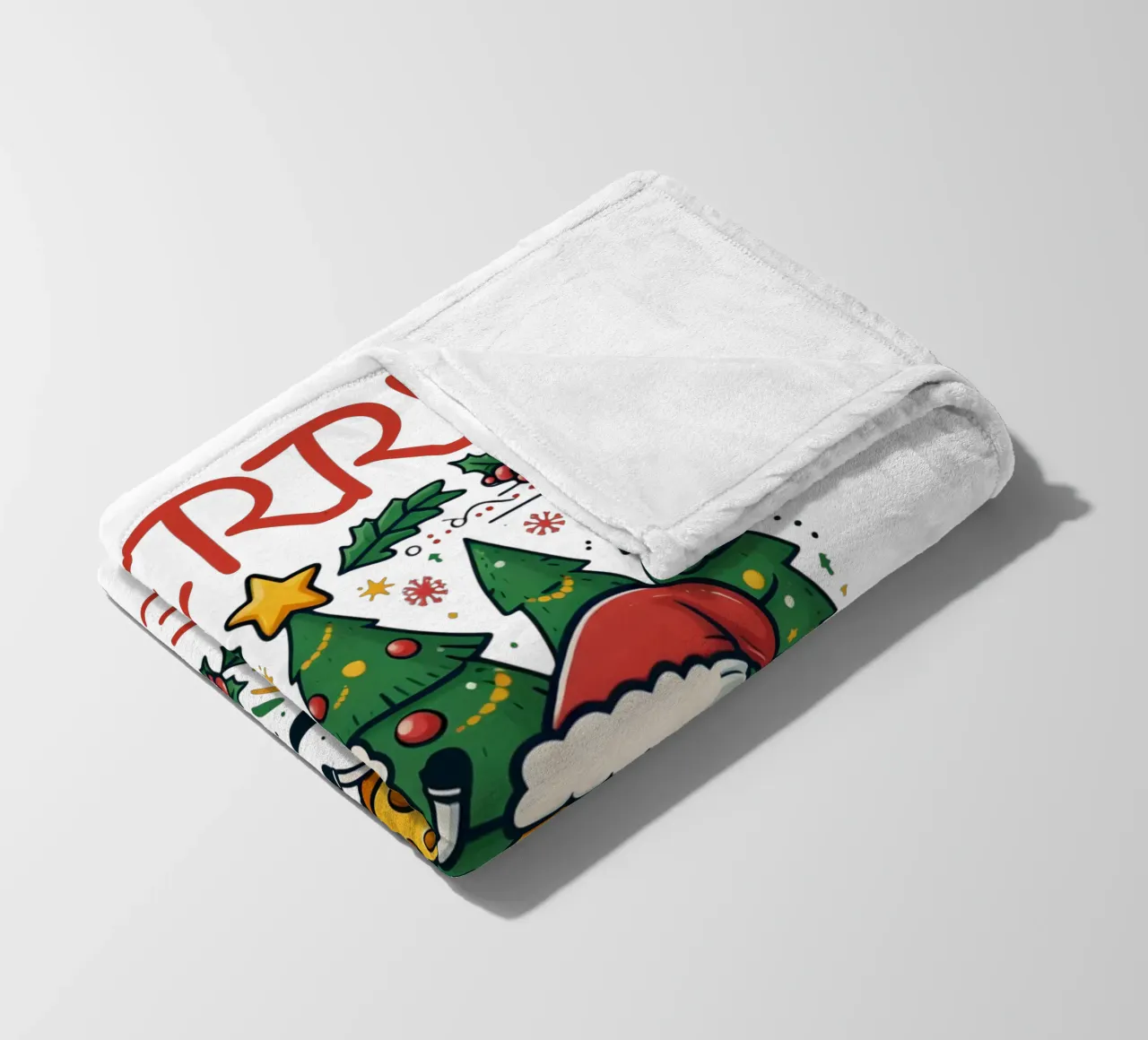 Merry Cheesemas fleece blanket by edsonramosart