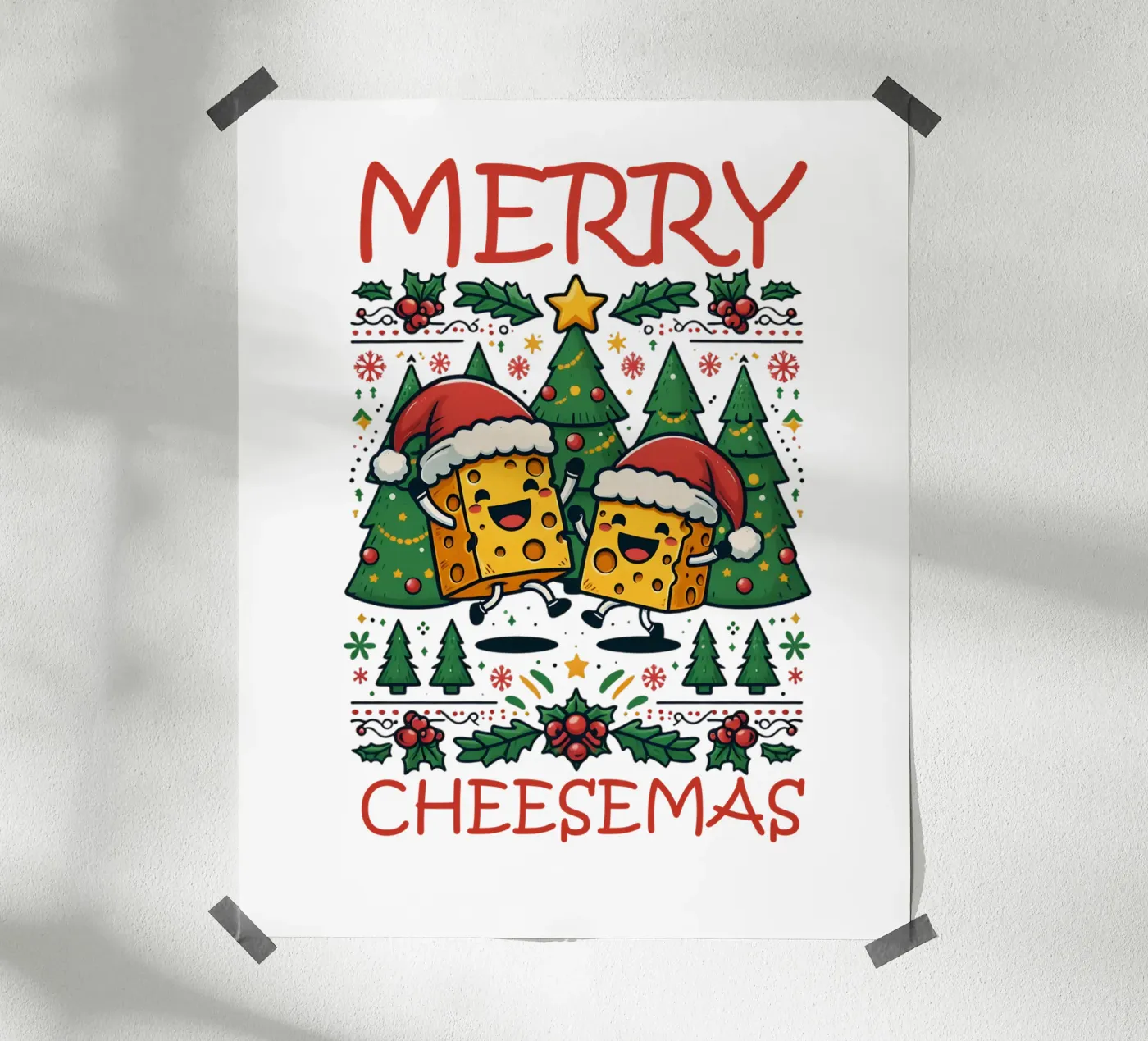 Merry Cheesemas poster da edsonramosart