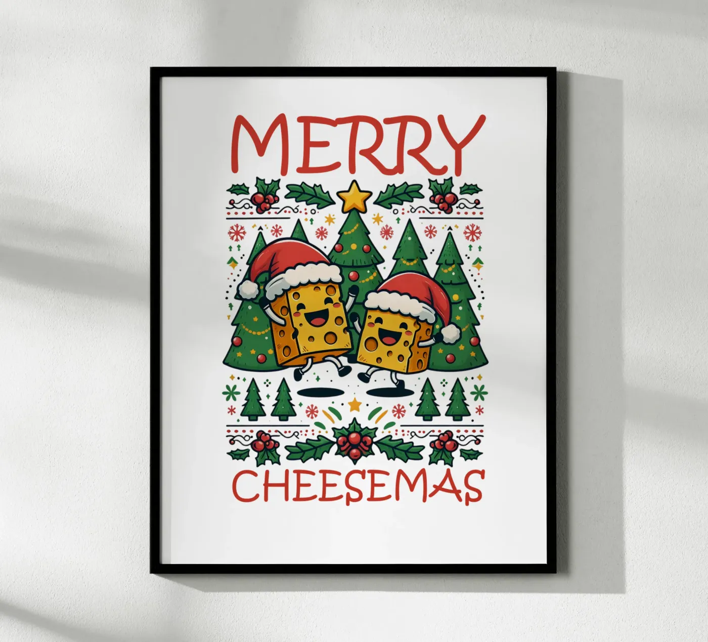 Merry Cheesemas poster da edsonramosart