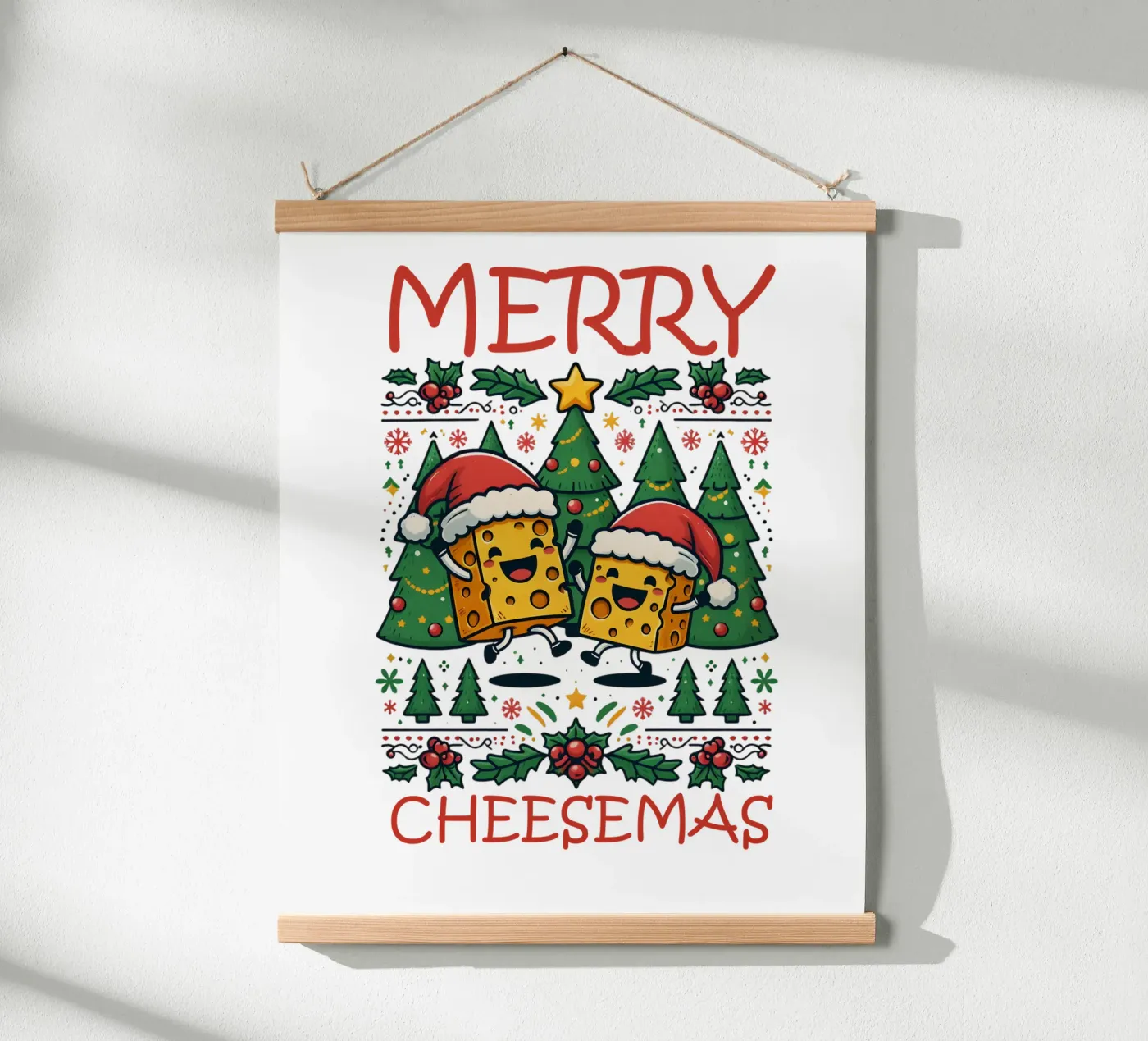 Merry Cheesemas poster da edsonramosart