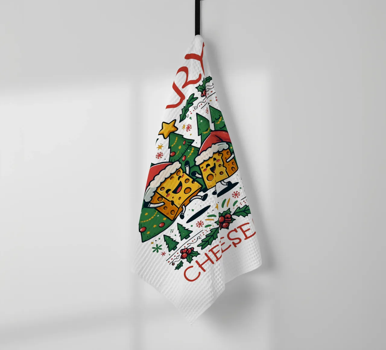 Merry Cheesemas canovaccio da cucina da edsonramosart