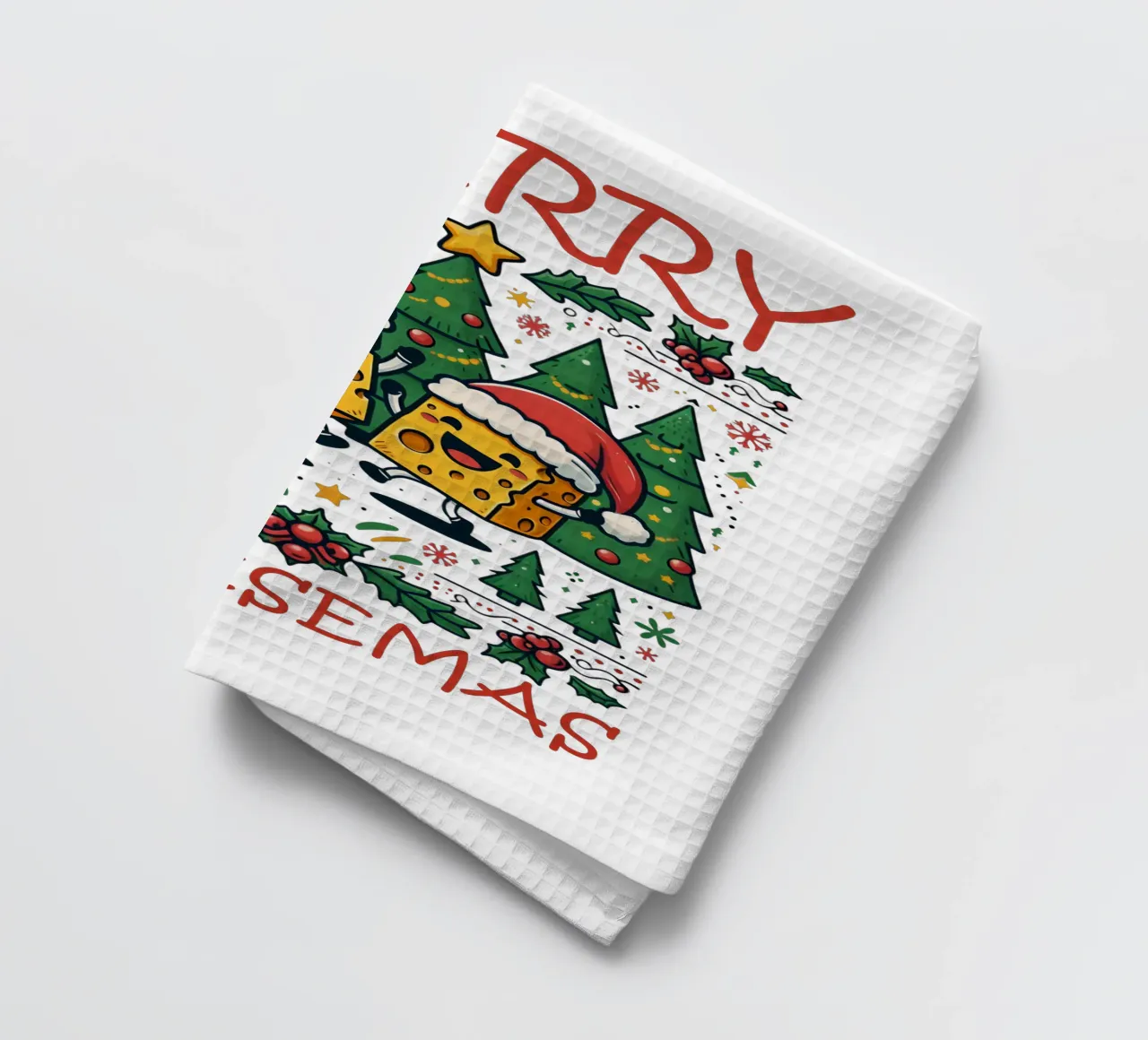 Merry Cheesemas canovaccio da cucina da edsonramosart