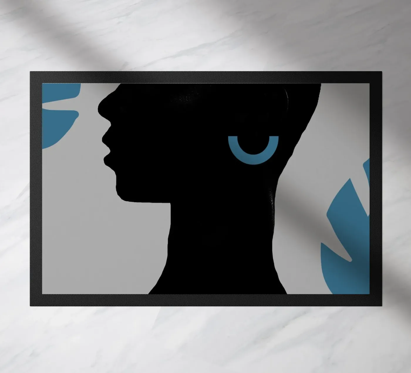 Afro Illumination Fußmatte von Mathudace Créas