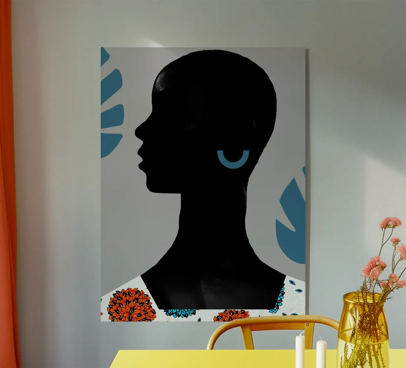 Afro Illumination Acryl-Glas von Mathudace Créas
