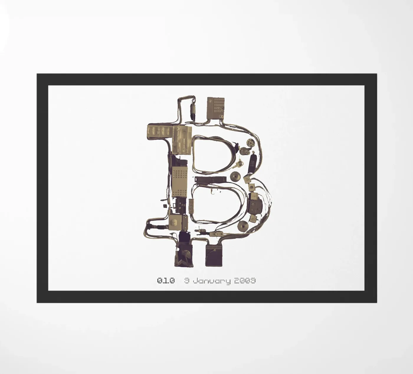 Cable_Guy_BTC_Black deurmat van Crypto_Jungle