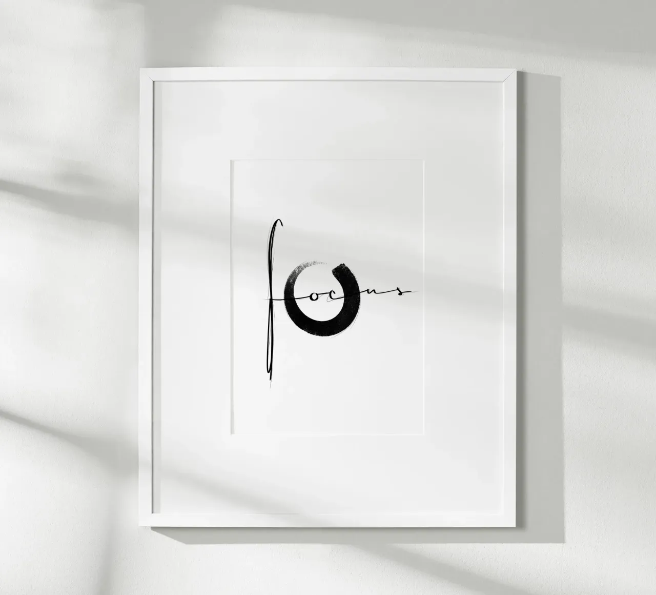focus poster con telaio in alluminio da LIMITED EDITION LETTERS
