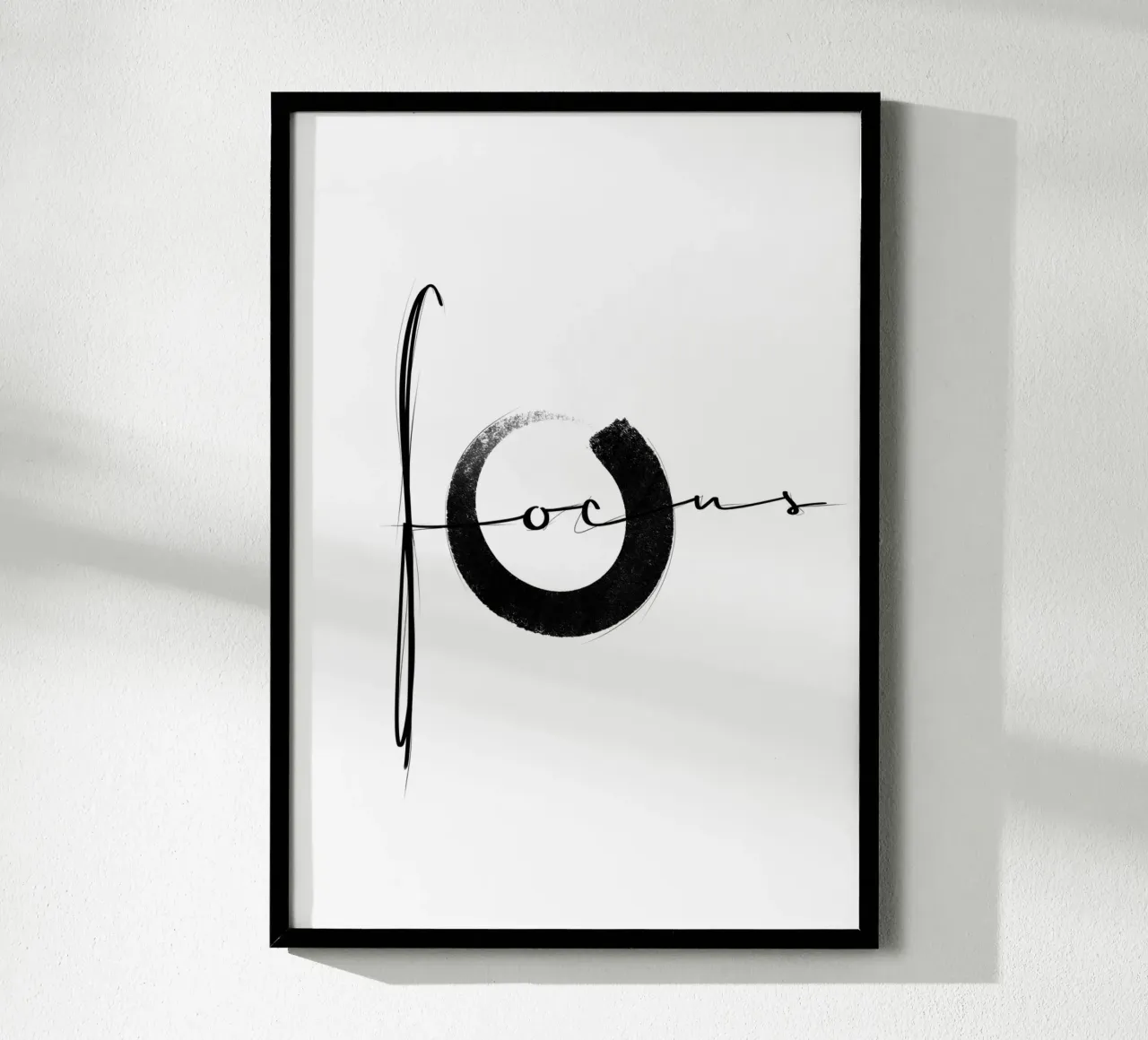 focus poster con telaio in alluminio da LIMITED EDITION LETTERS