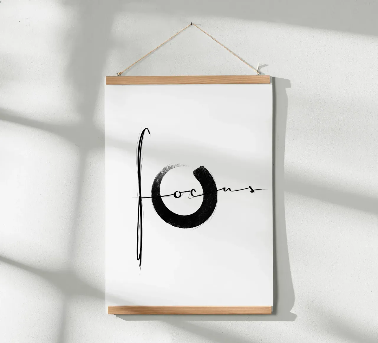 focus poster con telaio in alluminio da LIMITED EDITION LETTERS