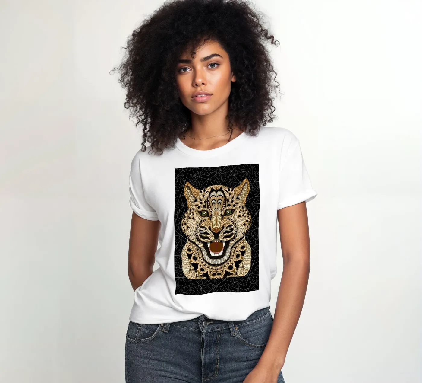 Leopard t-shirt da donna da Angelika Parker
