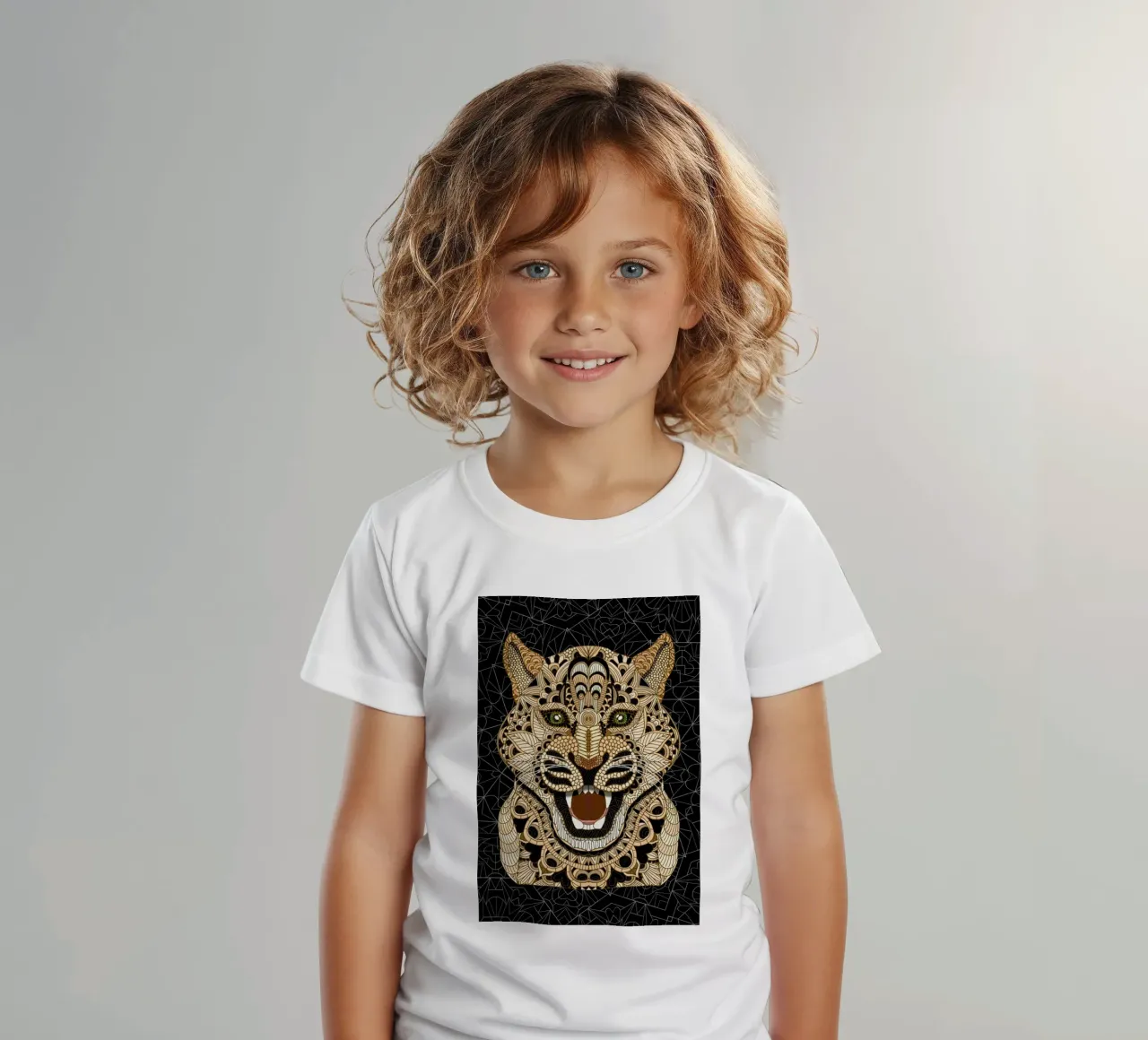 Leopard t-shirt bambini da Angelika Parker