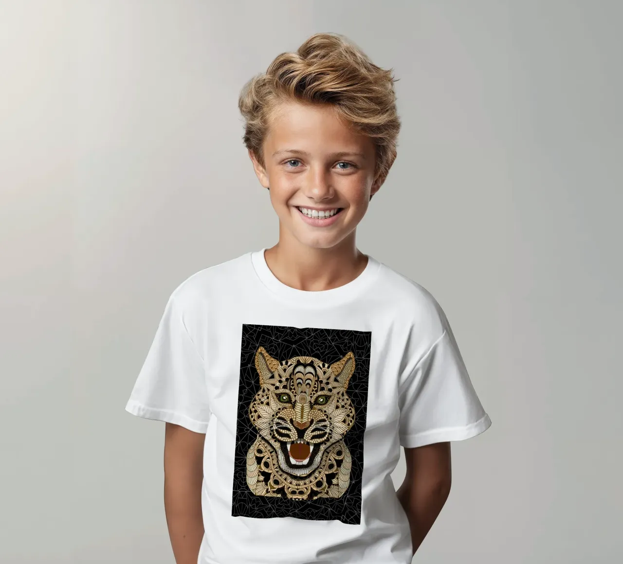 Leopard t-shirt bambini da Angelika Parker