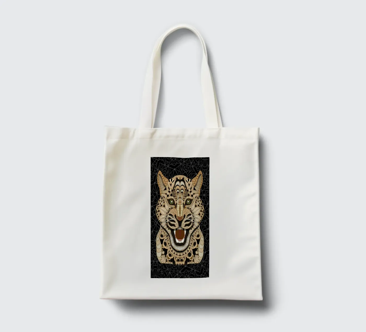 Leopard tote bag by Angelika Parker