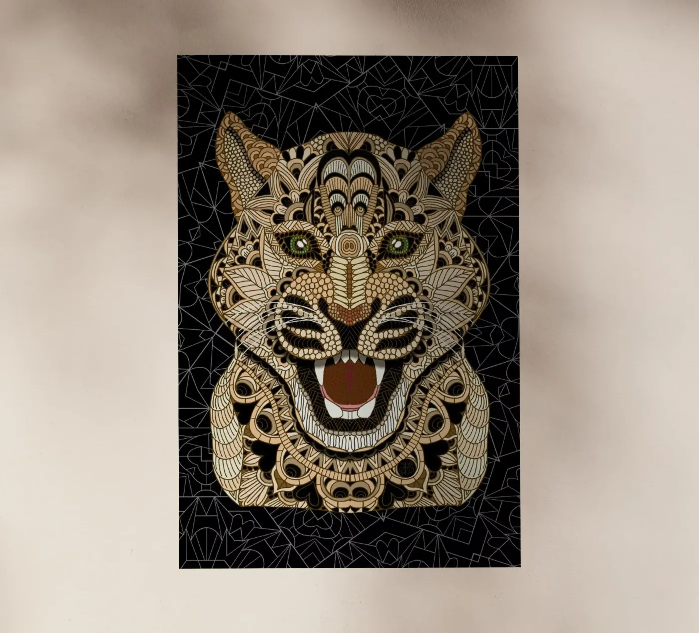 Leopard backlit folie van Angelika Parker