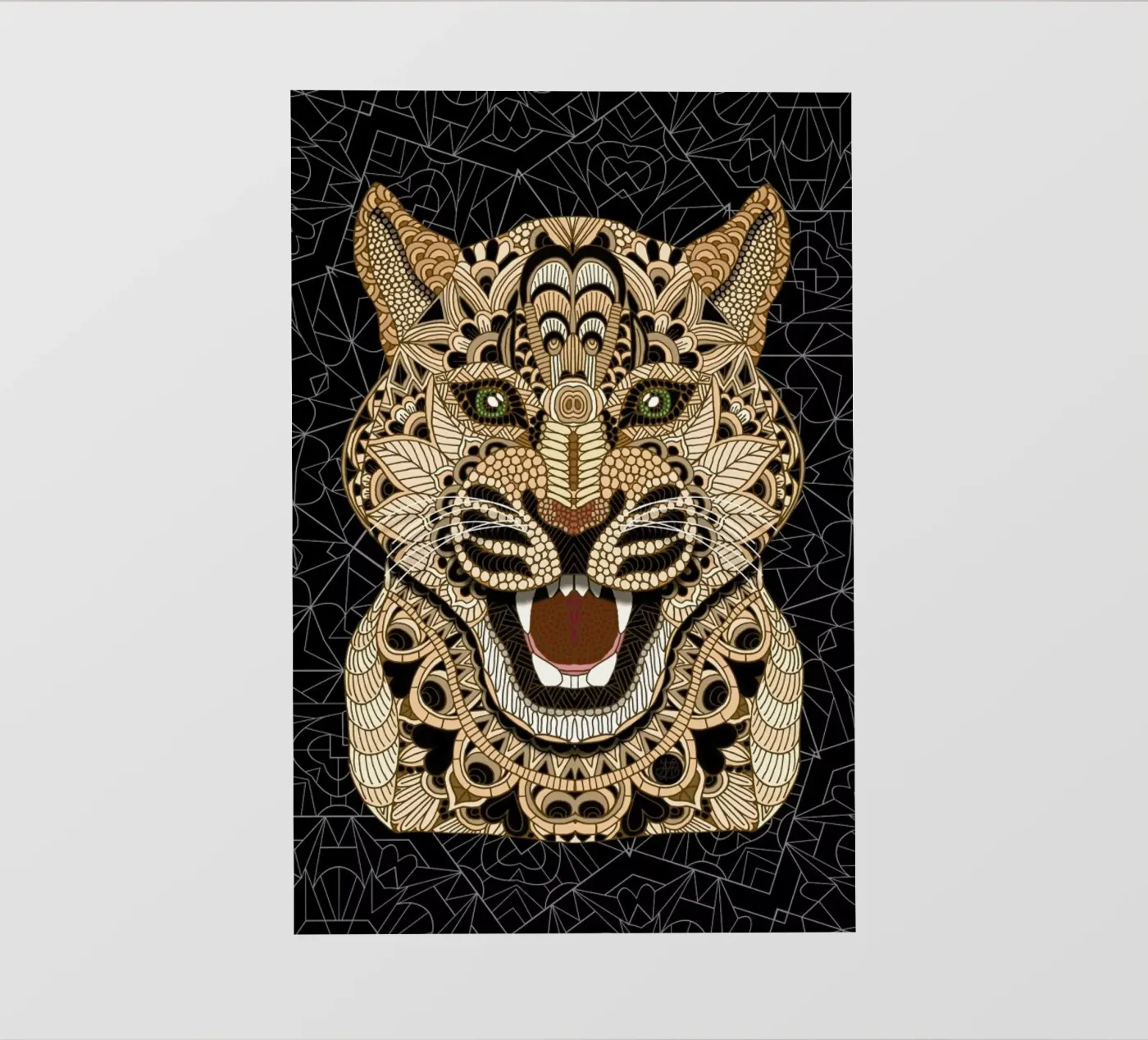Leopard backlit folie van Angelika Parker