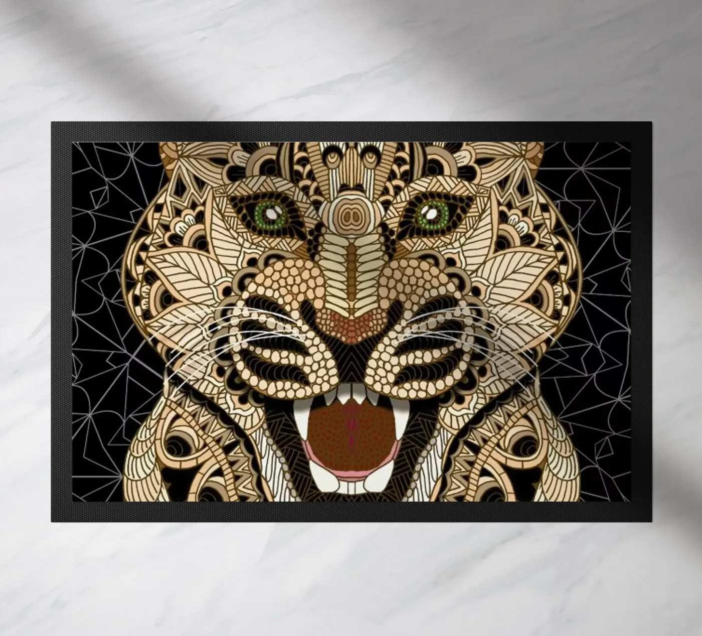 Leopard Fußmatte von Angelika Parker
