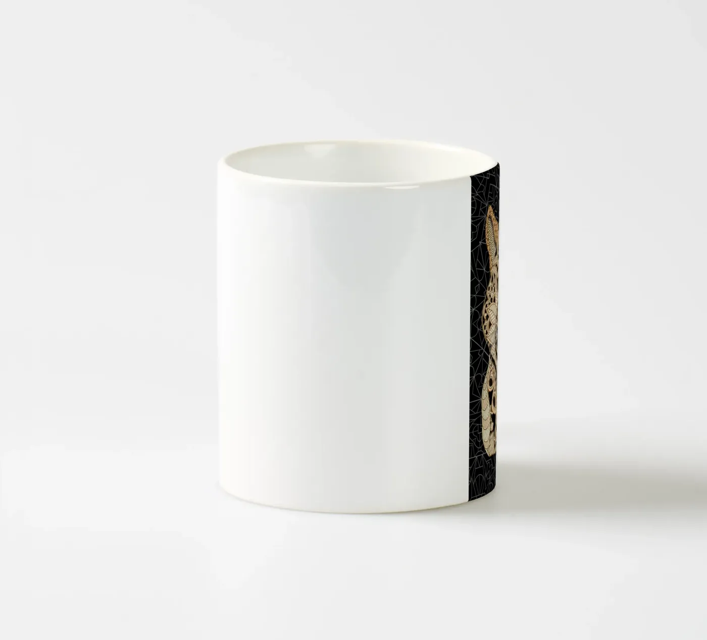 Leopard ceramic mug by Angelika Parker