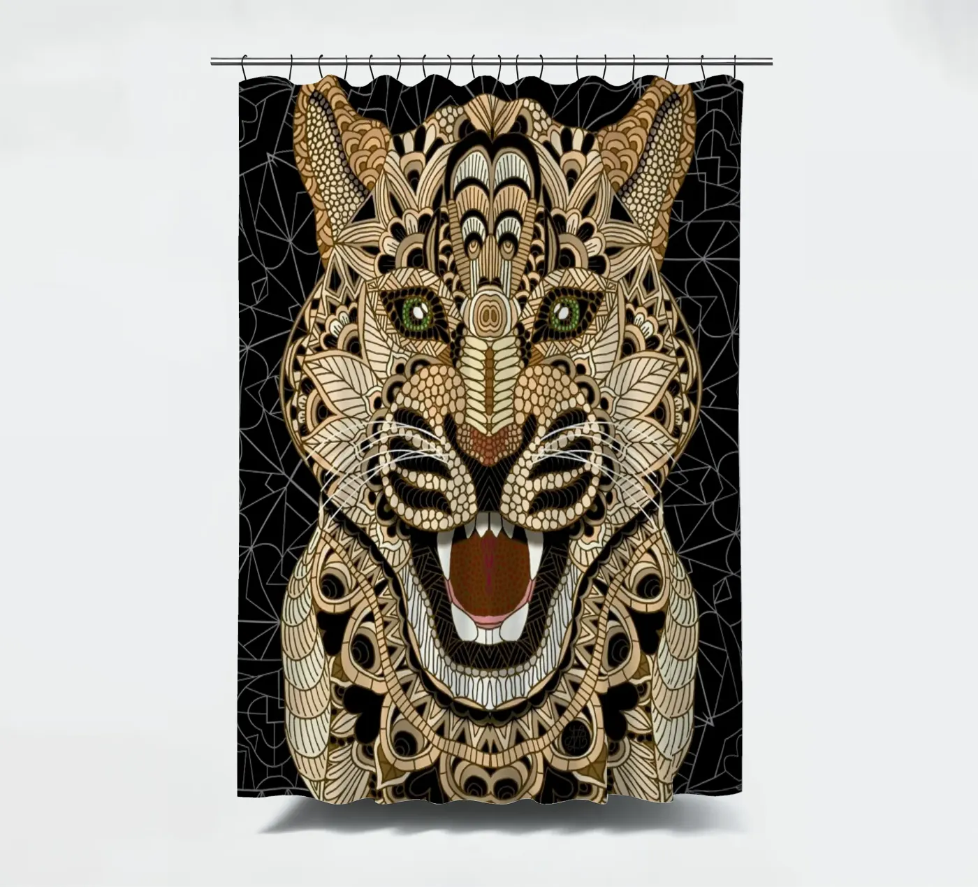 Leopard douchegordijn van Angelika Parker