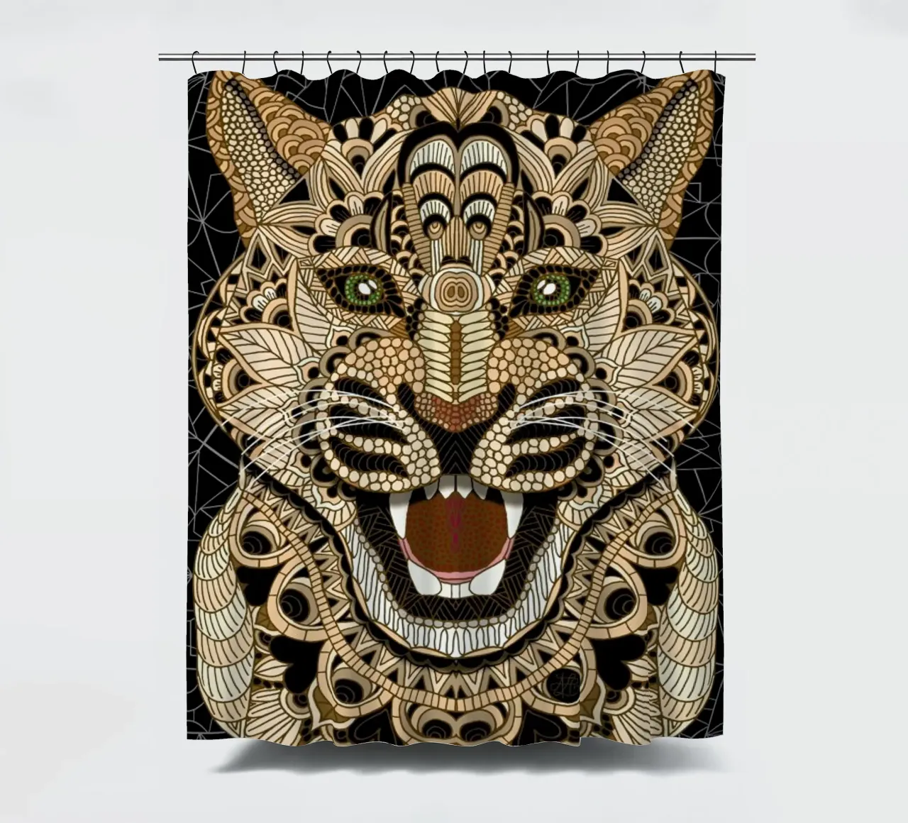 Leopard Duschvorhang von Angelika Parker