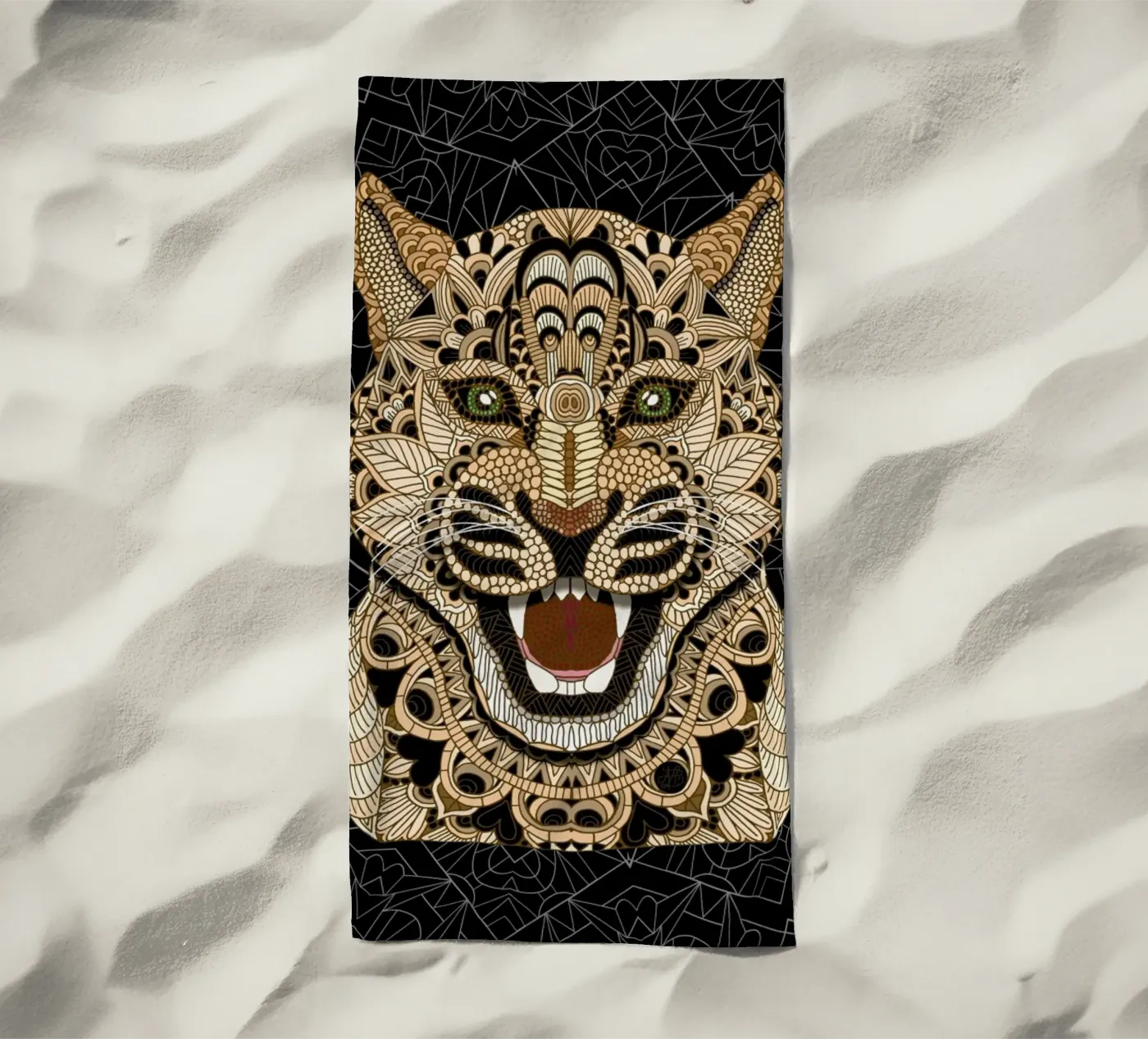 Leopard strandhanddoek van Angelika Parker