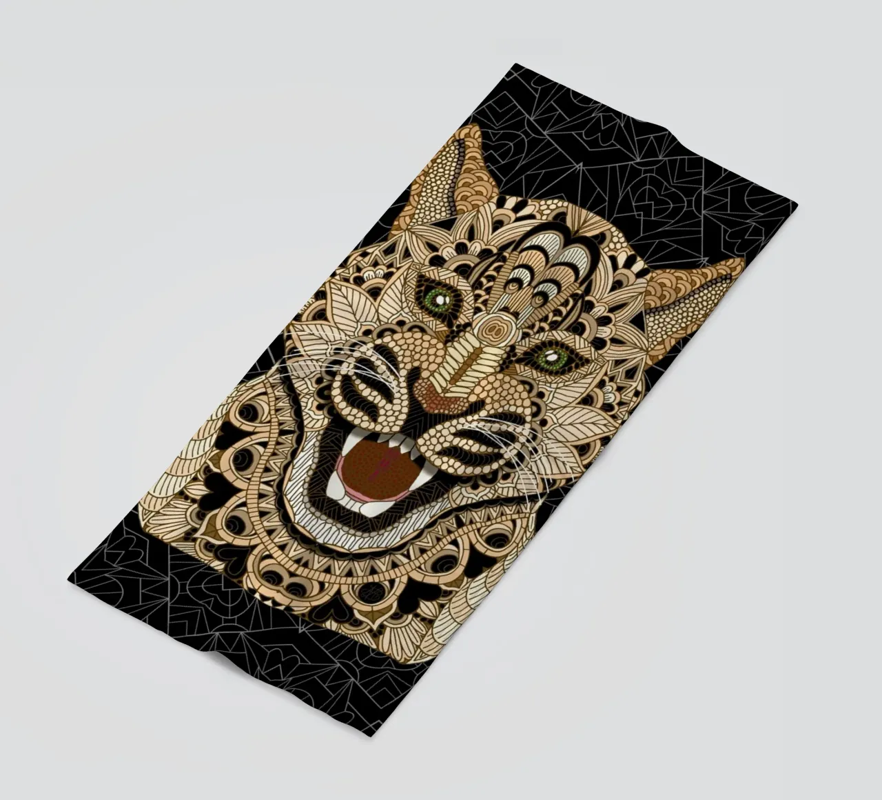 Leopard beach towel by Angelika Parker