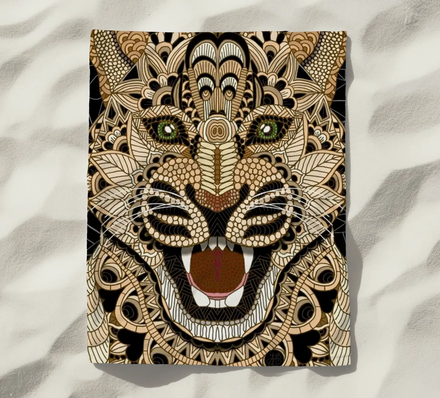 Leopard strandhanddoek van Angelika Parker