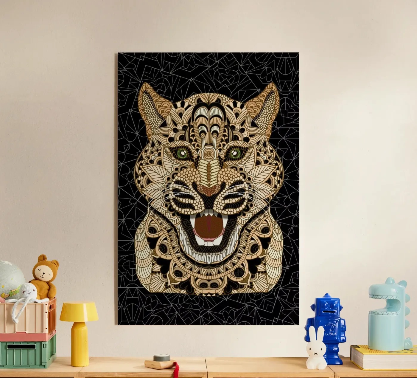 Leopard acryl van Angelika Parker